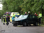 Prio 1 VKO Verkeersongeval Boom Auto Trekwei Westergeest